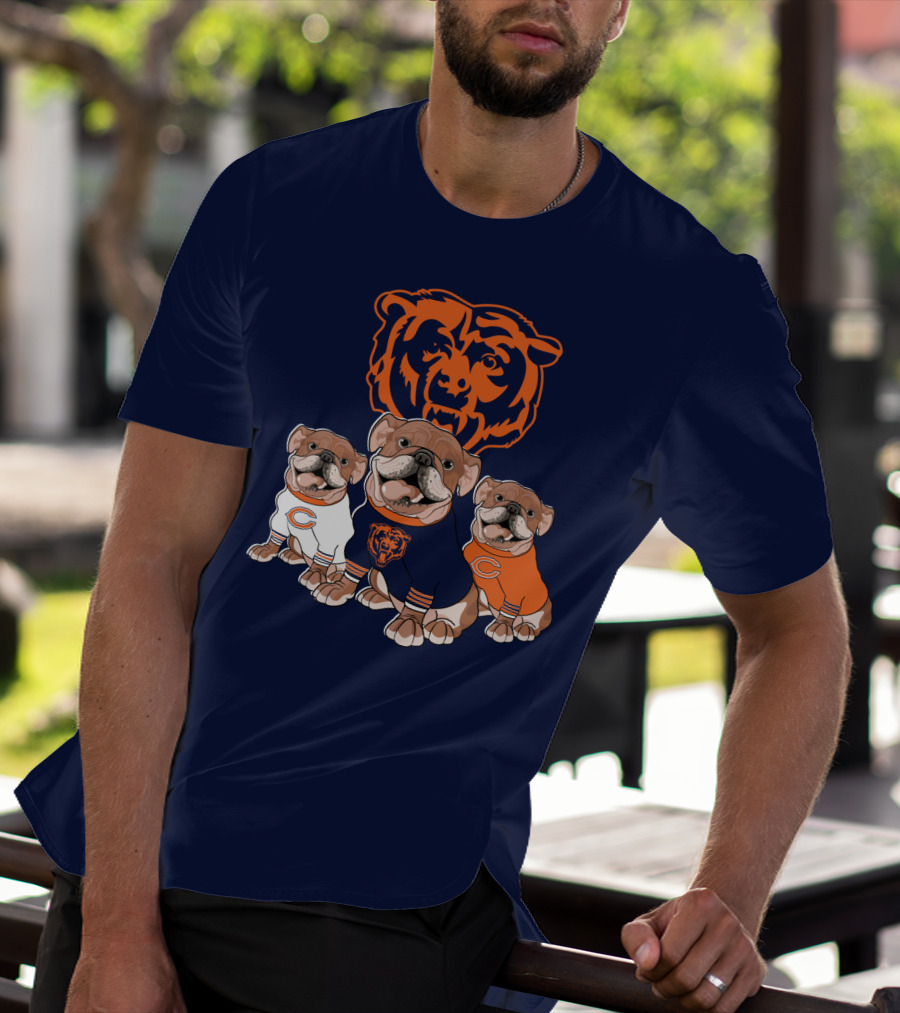 Chicago Bears Bulldog Trio T-Shirt