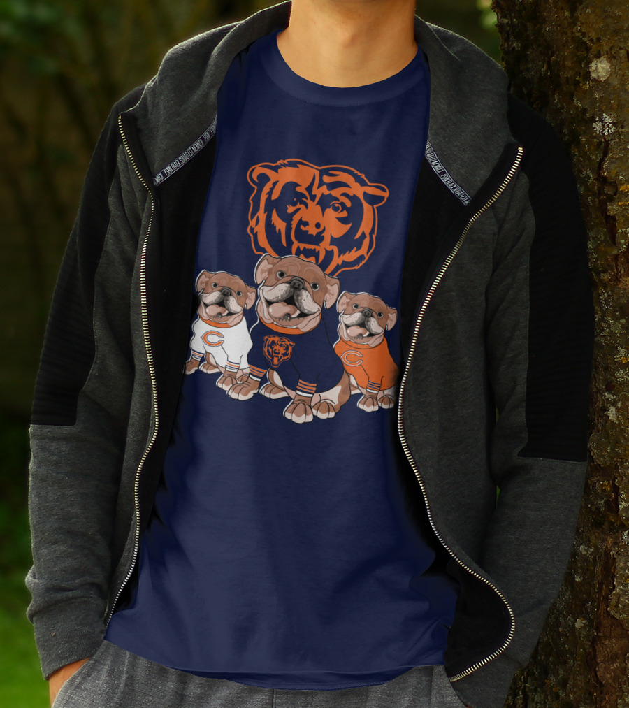 Chicago Bears Bulldog Trio T-Shirt