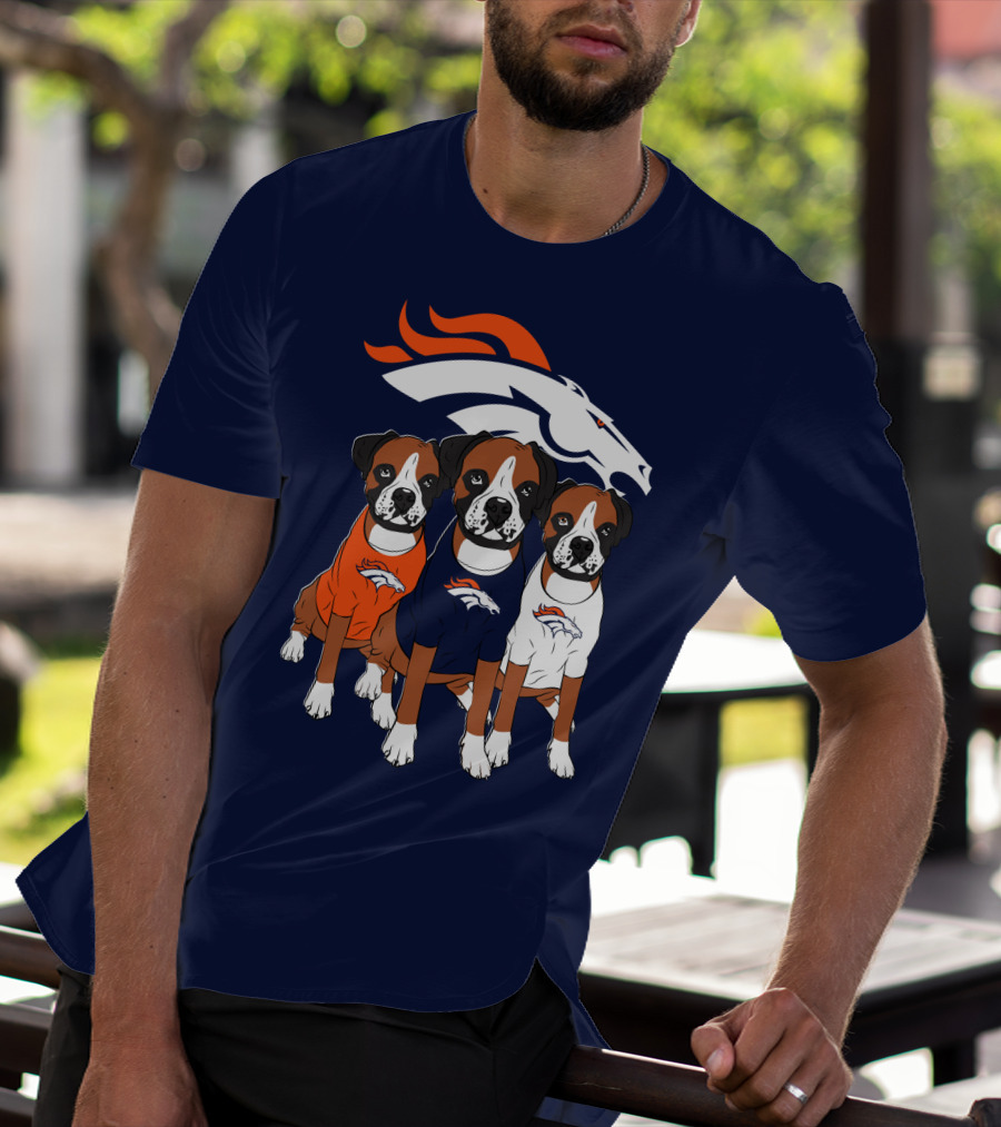 Denver Broncos Boxer Dogs T-Shirt