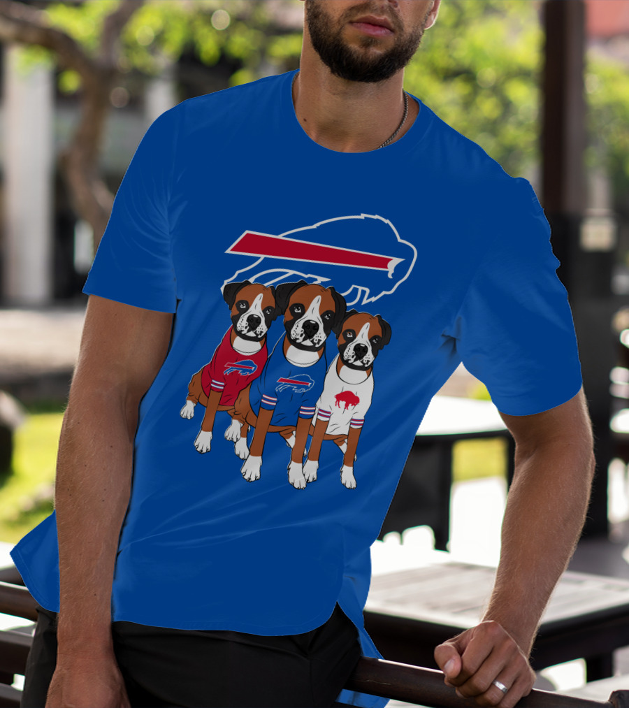 Buffalo Bills Boxer Dogs T-Shirt