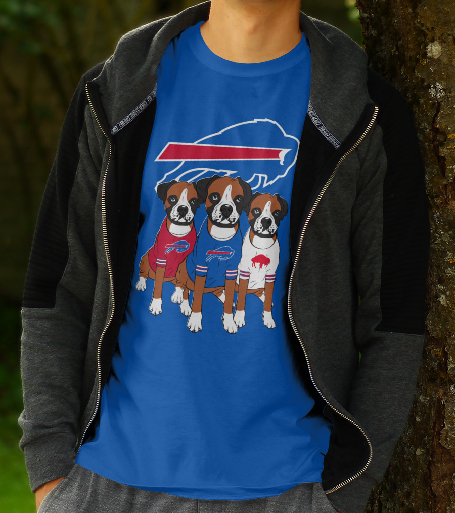 Buffalo Bills Boxer Dogs T-Shirt