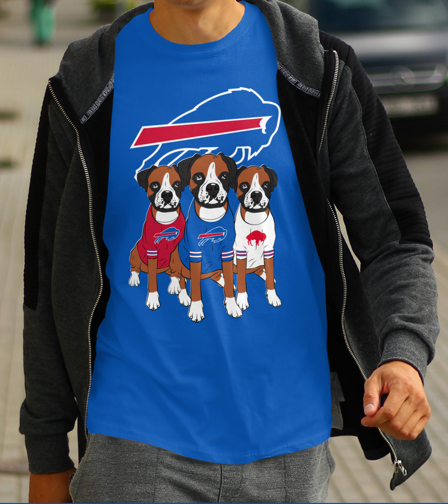 Buffalo Bills Boxer Dogs T-Shirt