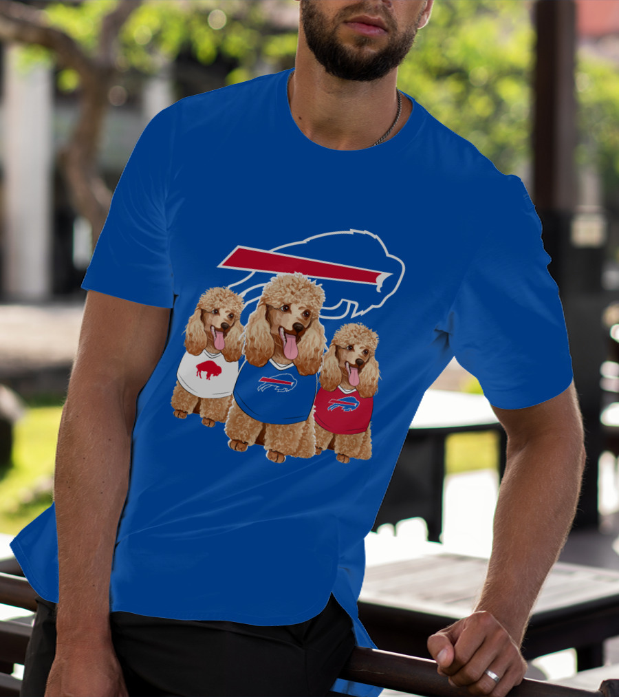 Buffalo Bills Poodle Trio T-Shirt