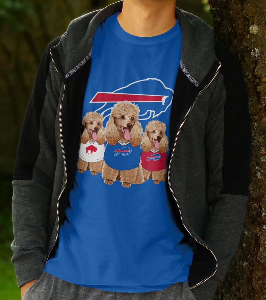 Buffalo Bills Poodle Trio T-Shirt