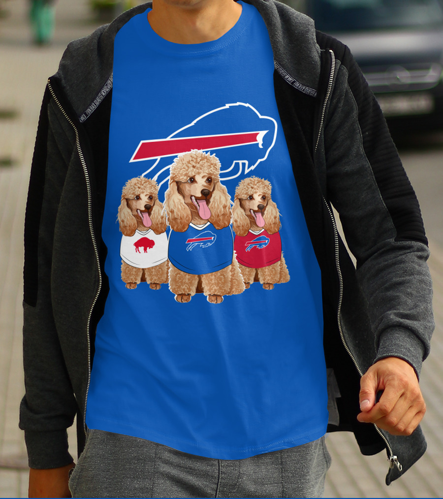 Buffalo Bills Poodle Trio T-Shirt