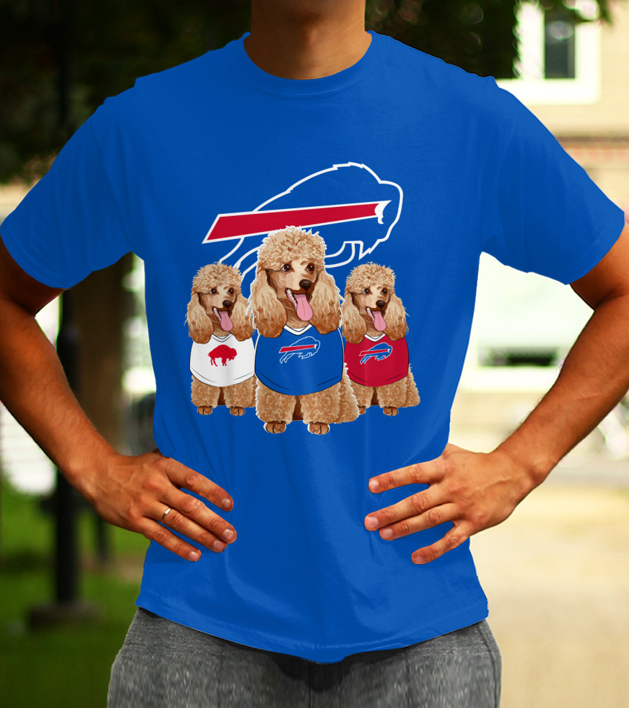Buffalo Bills Poodle Trio T-Shirt
