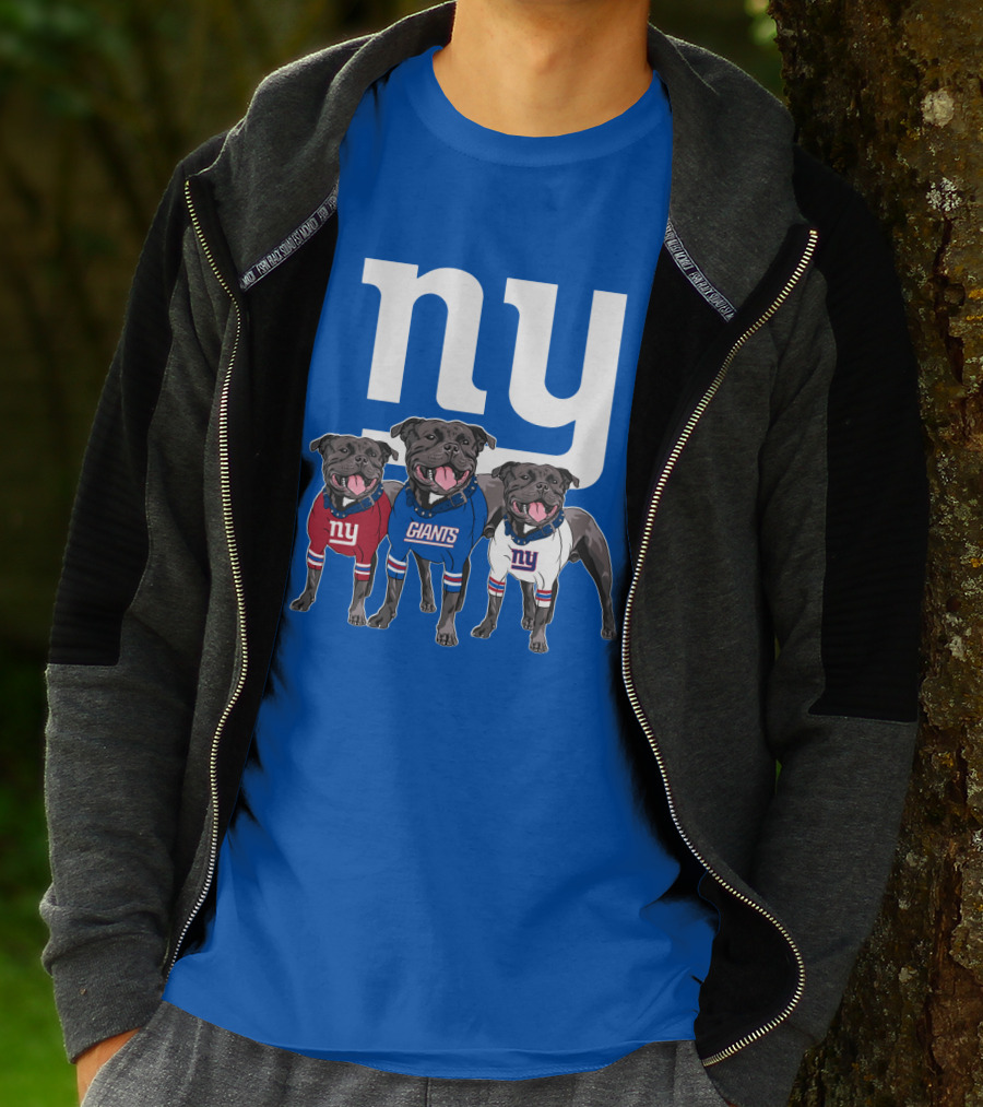 Ny Giants Pug Trio T-Shirt