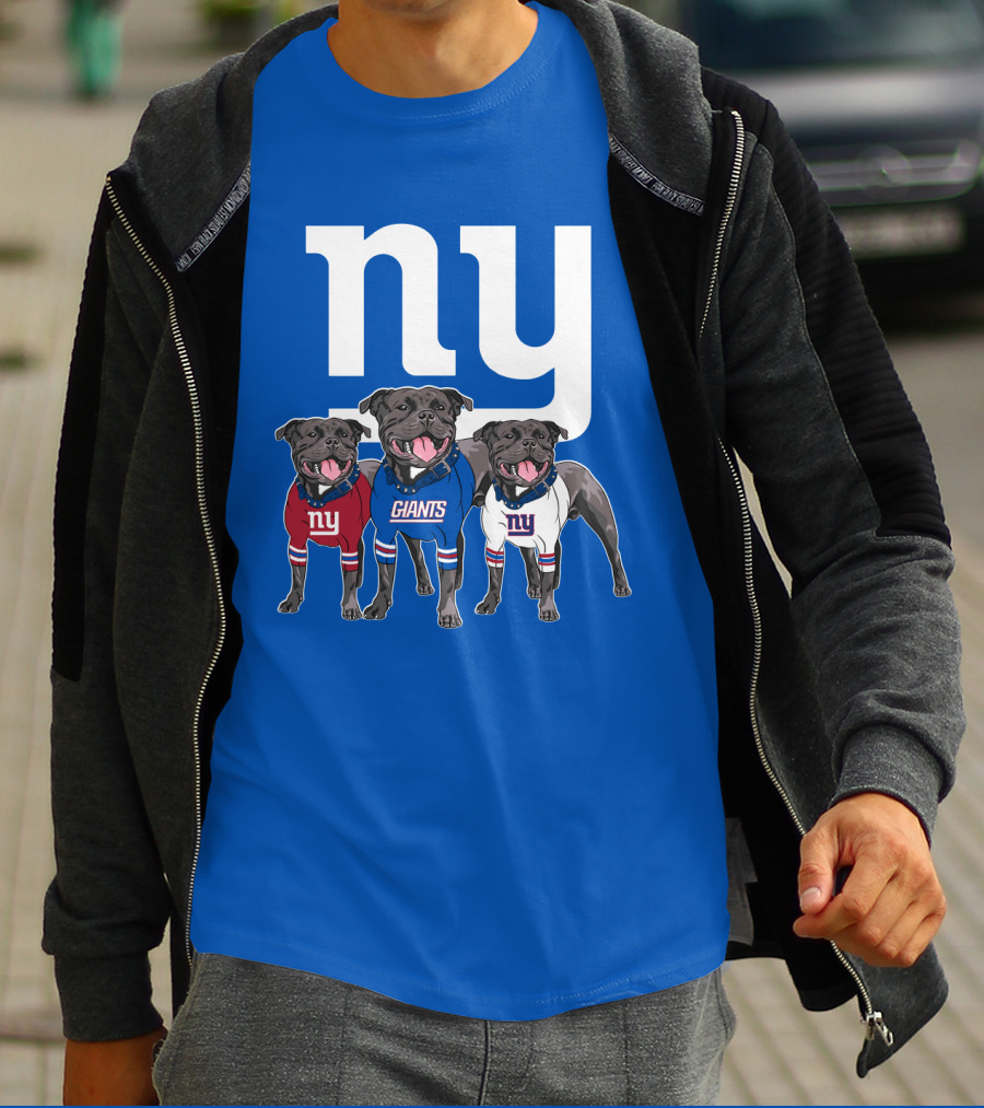 Ny Giants Pug Trio T-Shirt