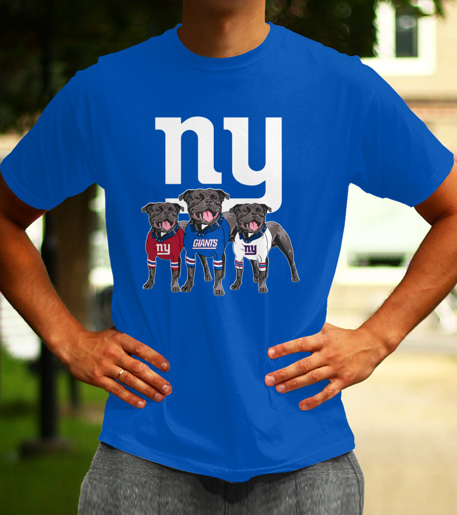 Ny Giants Pug Trio T-Shirt