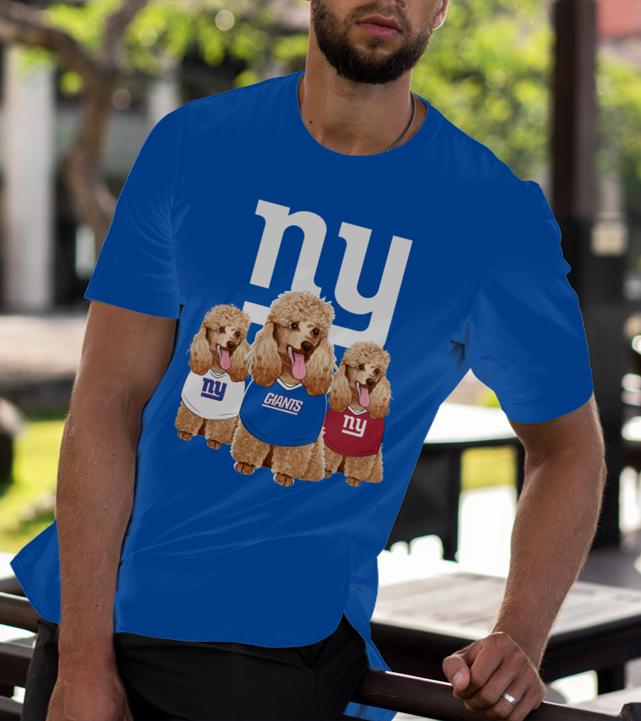 Ny Giants Poodle Trio T-Shirt