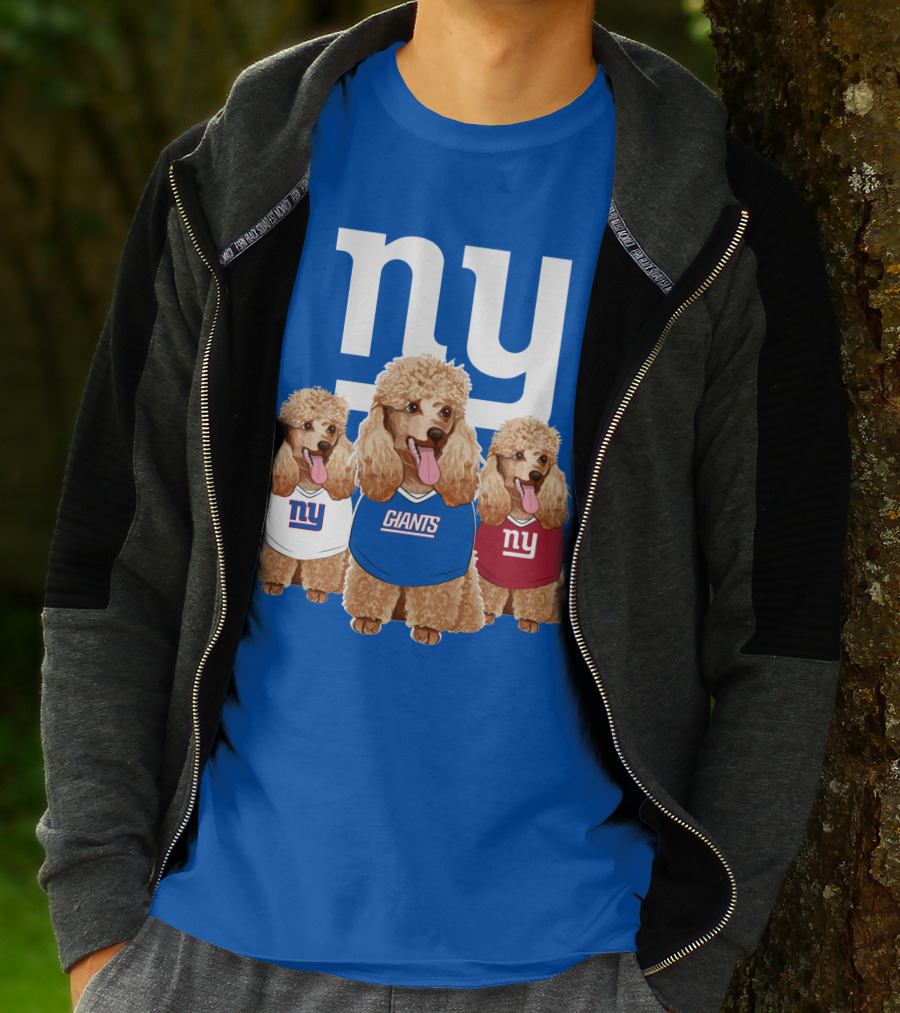 Ny Giants Poodle Trio T-Shirt