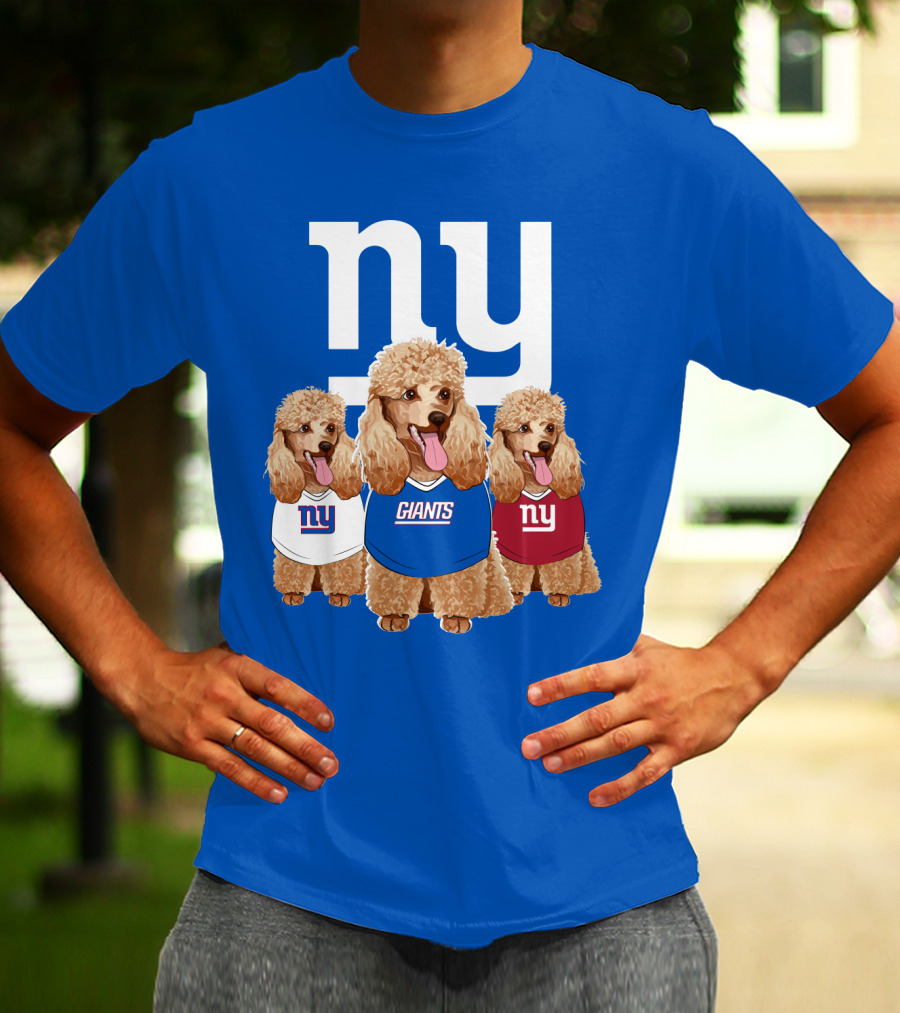 Ny Giants Poodle Trio T-Shirt