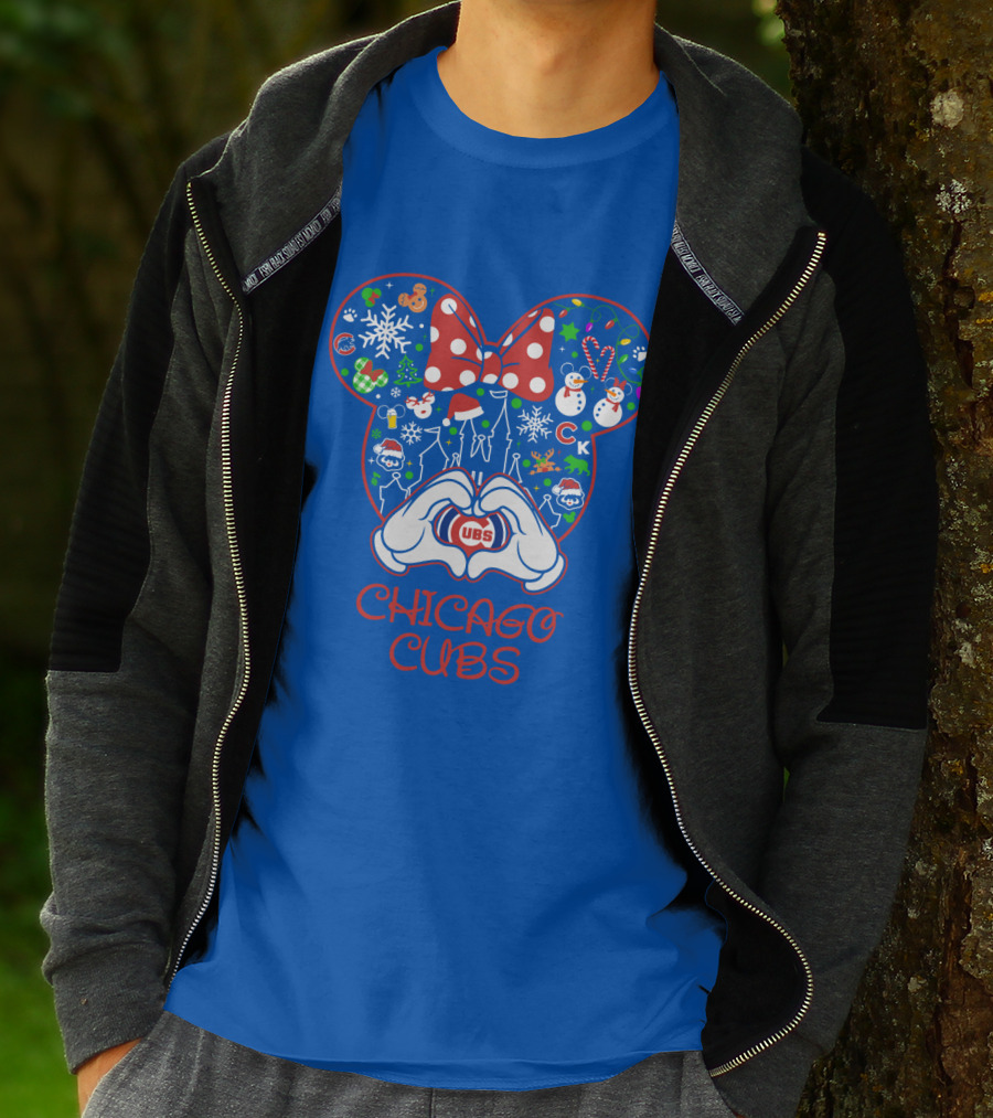 Chicago Cubs Minnie Mouse Holiday T-Shirt