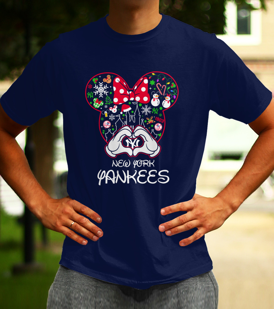 New York Yankees Festive Mouse Ears Holiday Edition T-Shirt