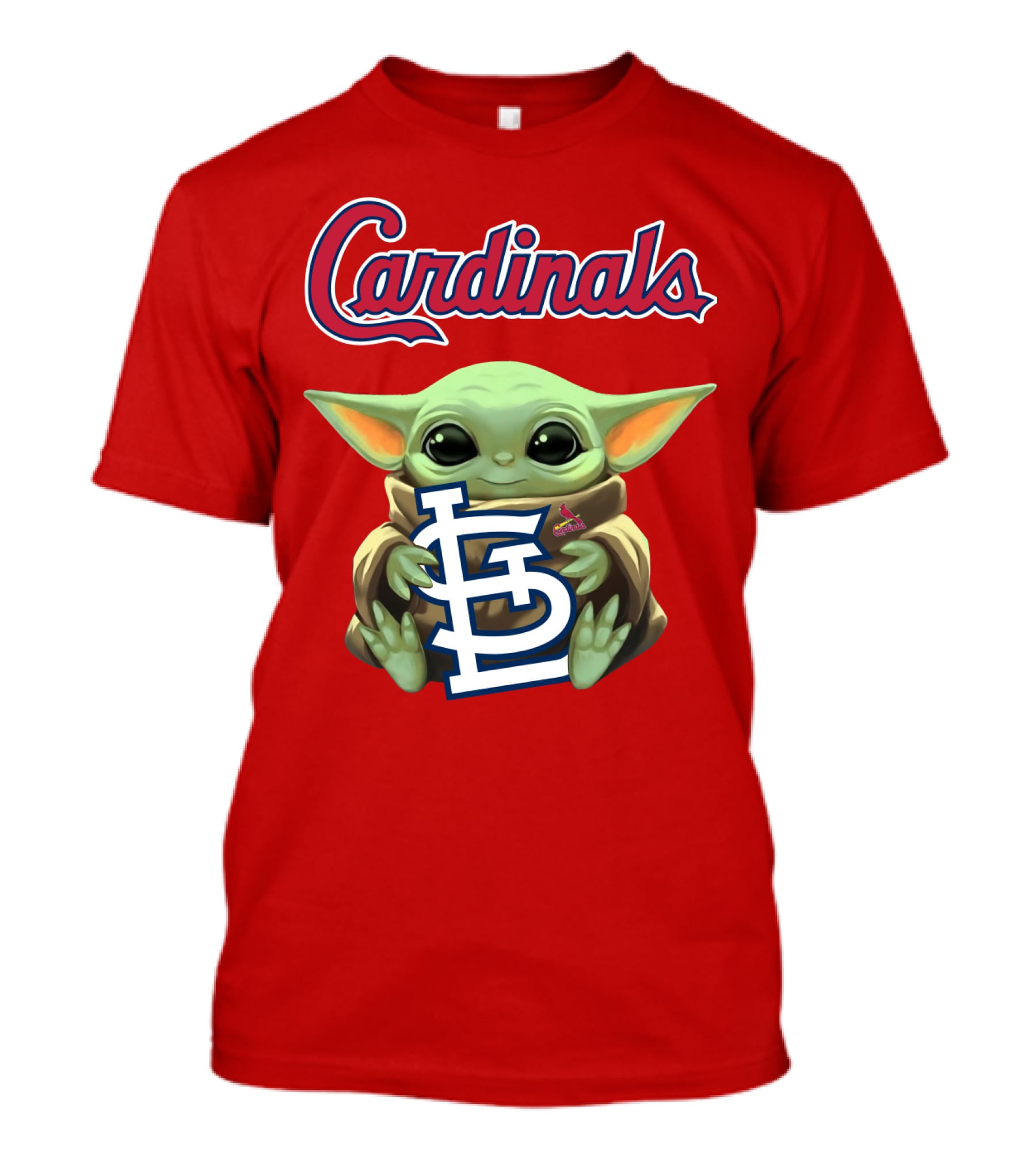 Cardinals Baby Yoda Holding St. Louis T-Shirt