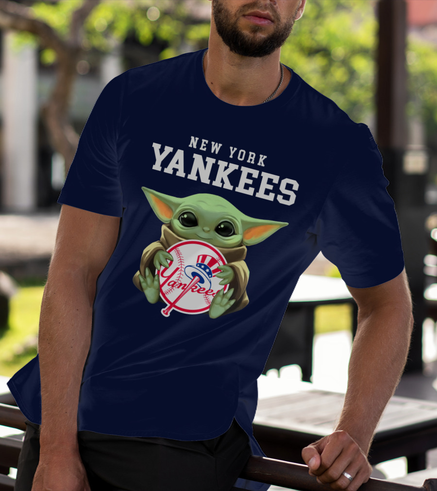 New York Yankees Baby Yoda Yankees T-Shirt