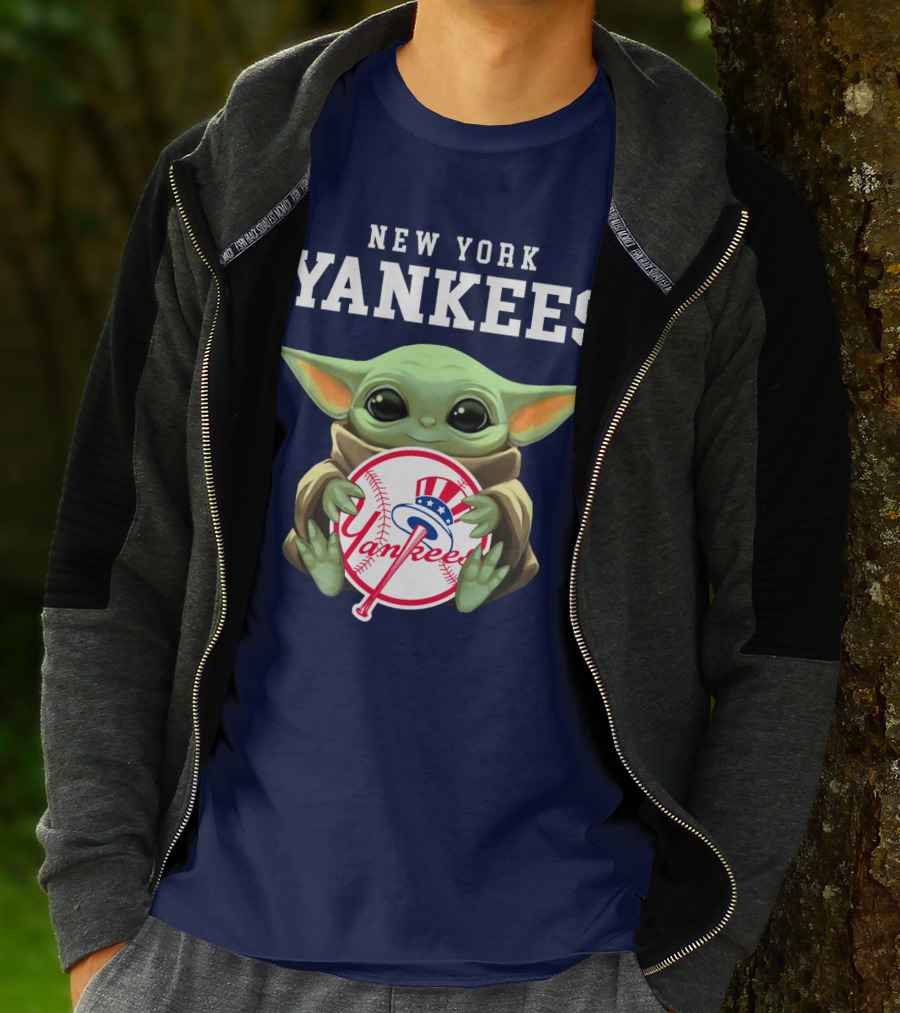 New York Yankees Baby Yoda Yankees T-Shirt