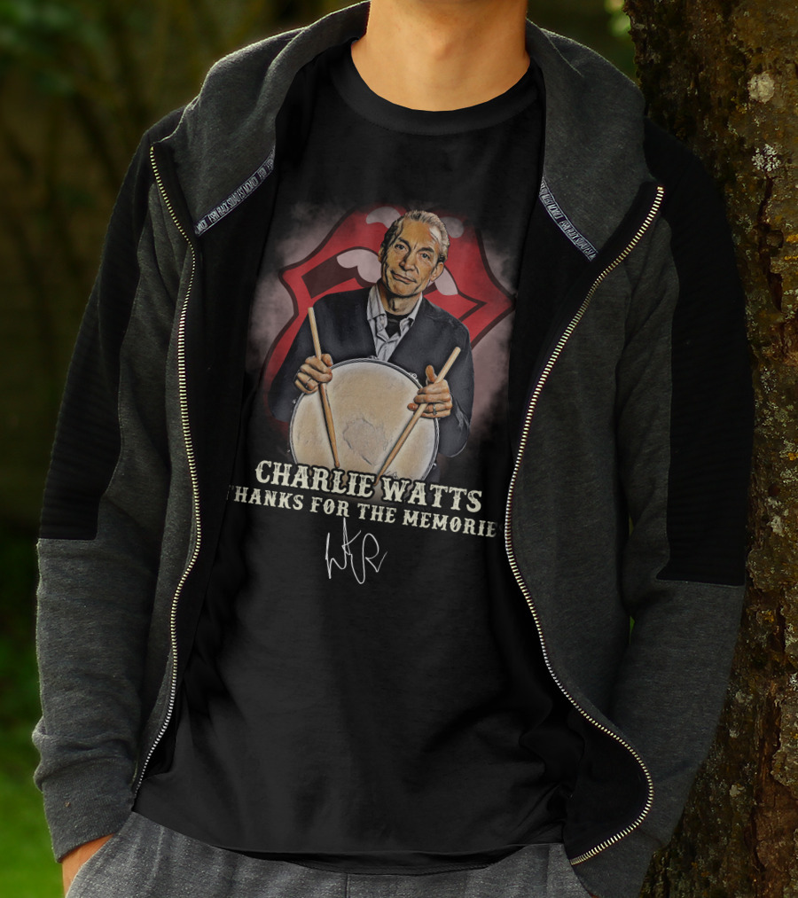 Charlie Watts Thanks For The Memories T-Shirt