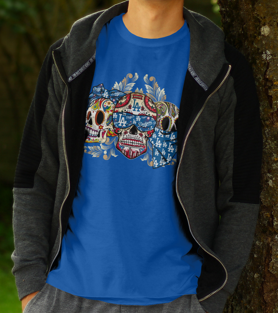 La Dodgers Sugar Skull Trio T-Shirt