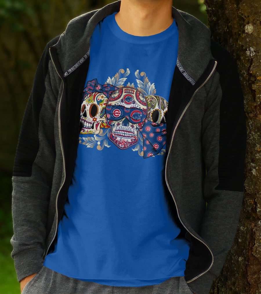 Cubs Sugar Skull T-Shirt