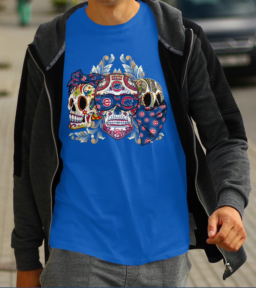 Cubs Sugar Skull T-Shirt