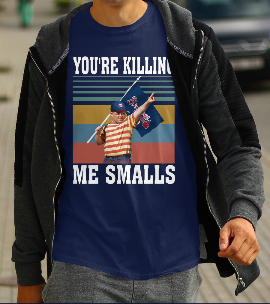 You're Killing Me Smalls Braves Flag Stripes T-Shirt