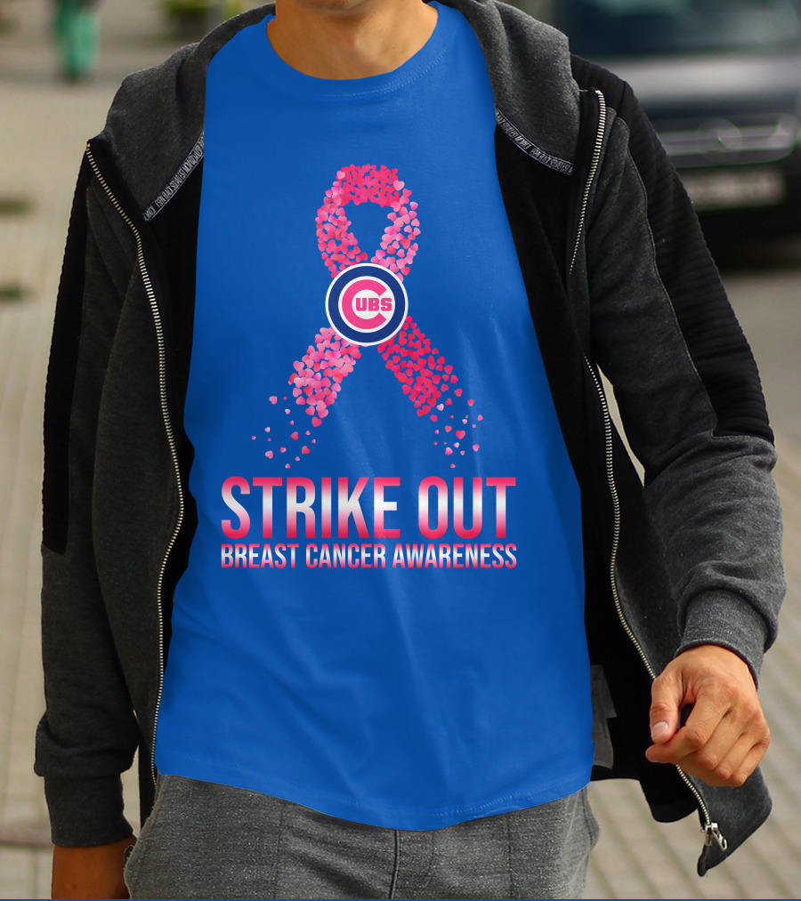 Cubs Strike Out Breast Cancer Awareness T-Shirt