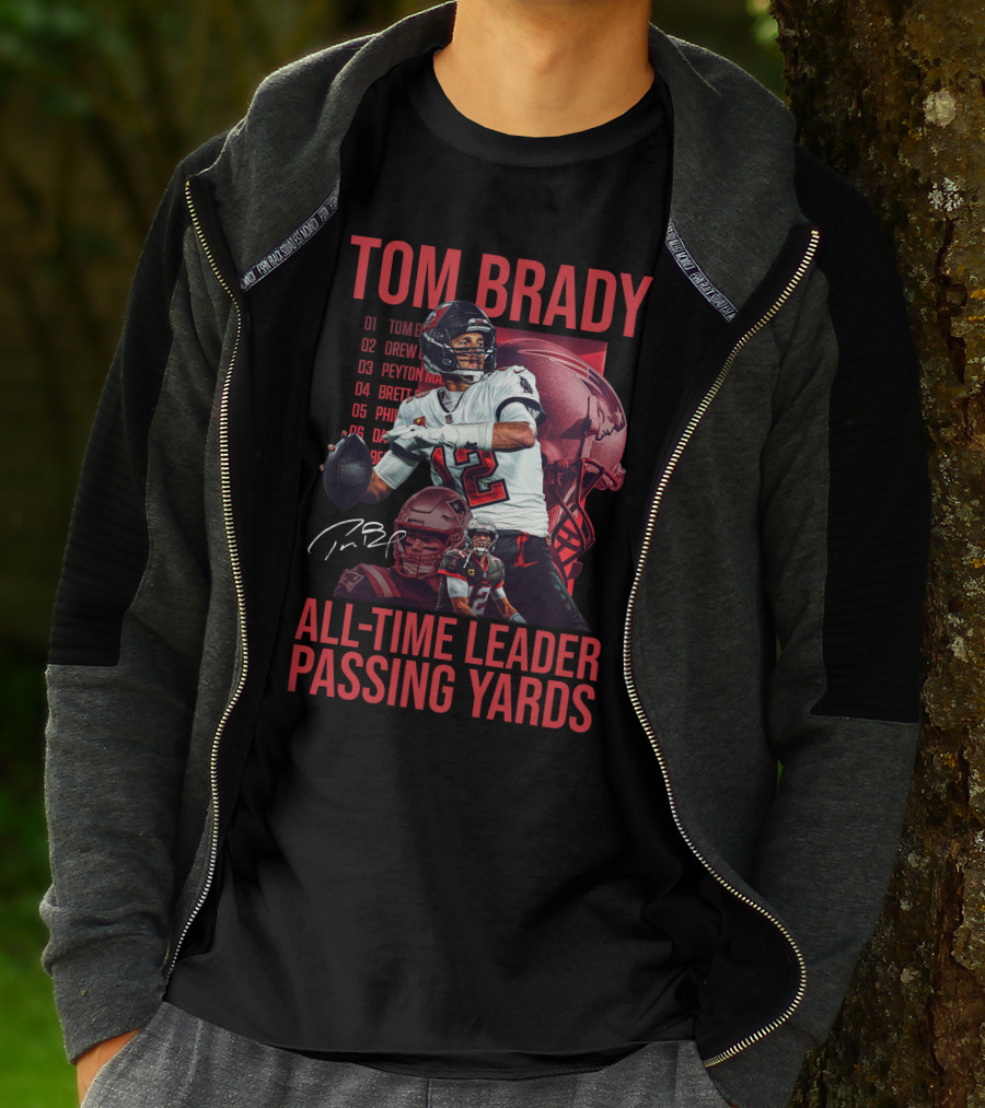 Tom Brady All-Time Leader Passing Yards T-Shirt
