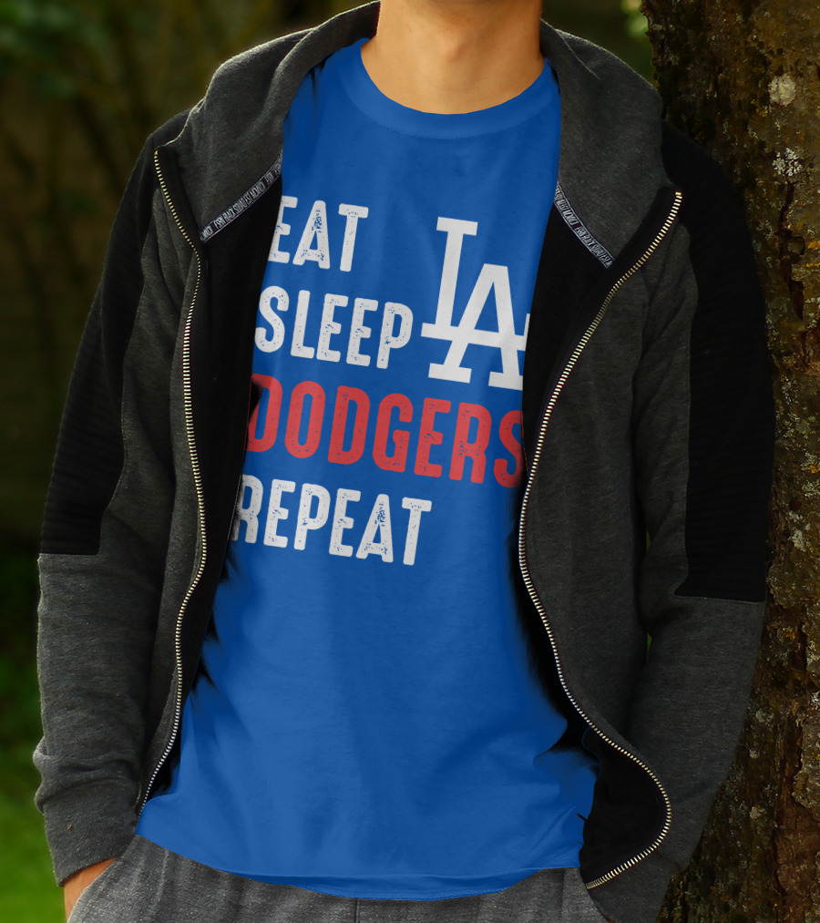 Eat Sleep Dodgers Repeat La T-Shirt