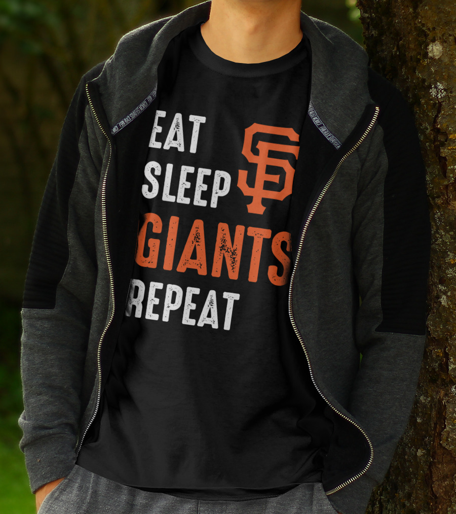 Eat Sleep Giants Repeat Sf T-Shirt