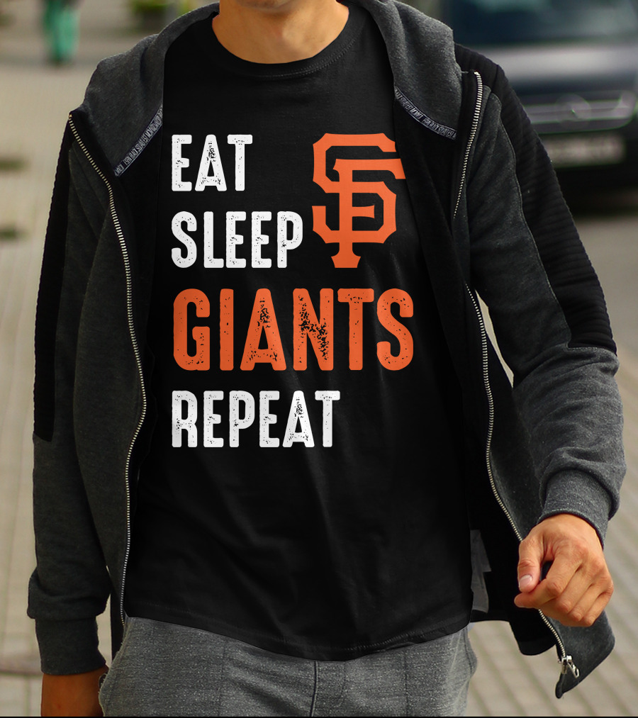 Eat Sleep Giants Repeat Sf T-Shirt