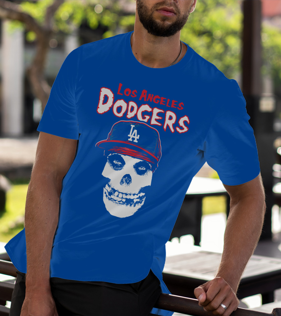 Los Angeles Dodgers Skull T-Shirt