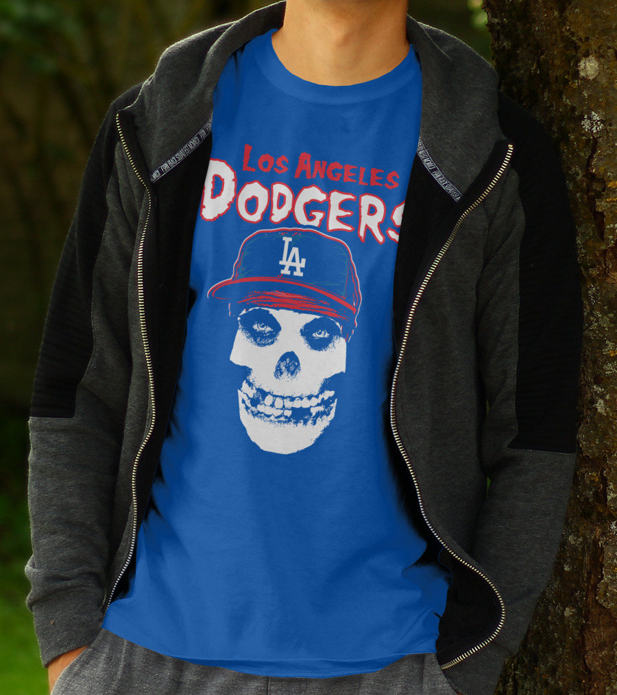 Los Angeles Dodgers Skull T-Shirt
