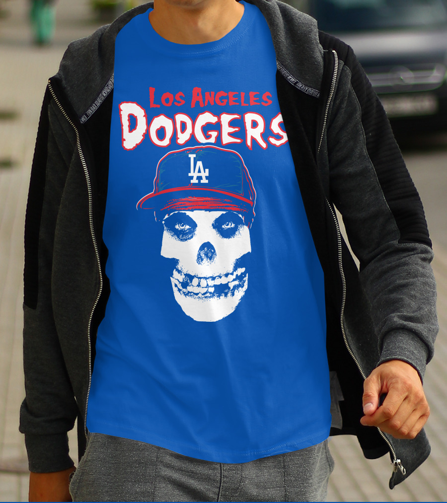 Los Angeles Dodgers Skull T-Shirt