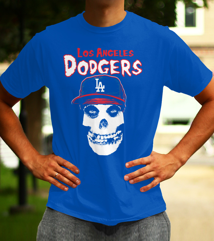 Los Angeles Dodgers Skull T-Shirt
