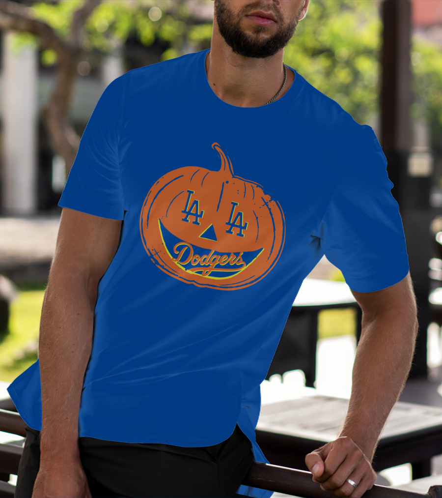 La Dodgers Halloween Pumpkin T-Shirt