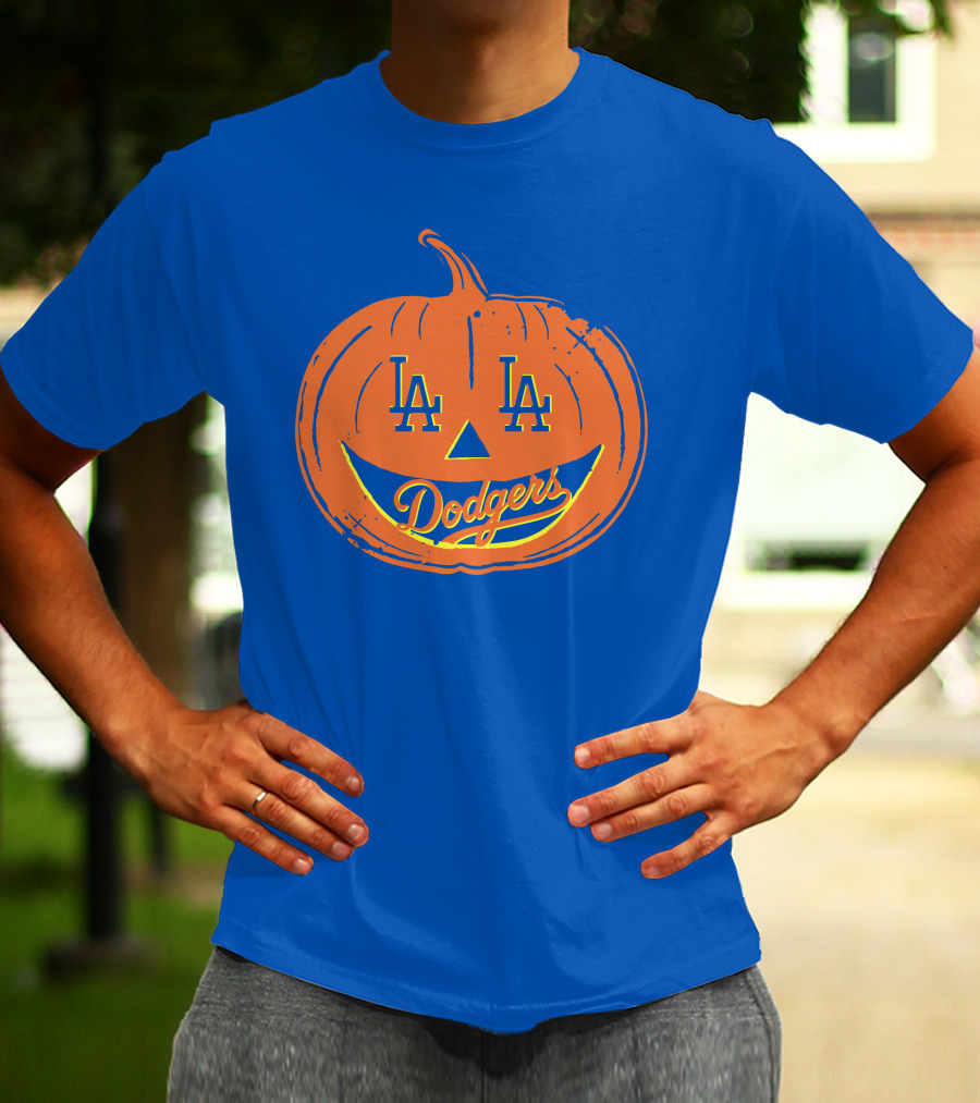 La Dodgers Halloween Pumpkin T-Shirt
