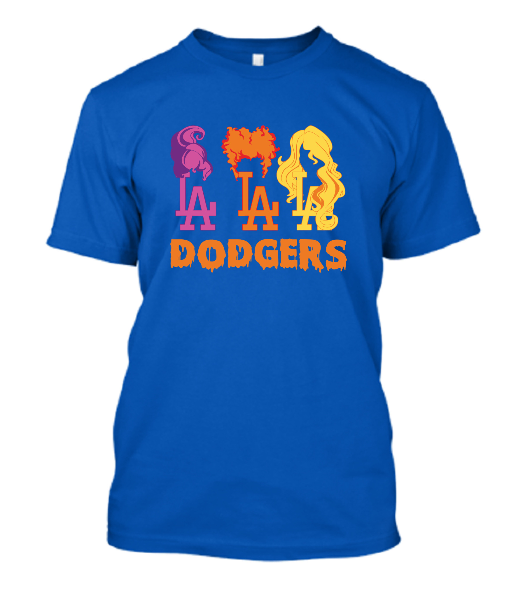 La Dodgers Trio Silhouette Hair Styles T-Shirt