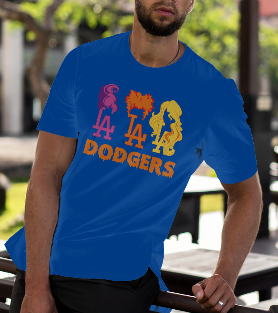 La Dodgers Trio Silhouette Hair Styles T-Shirt
