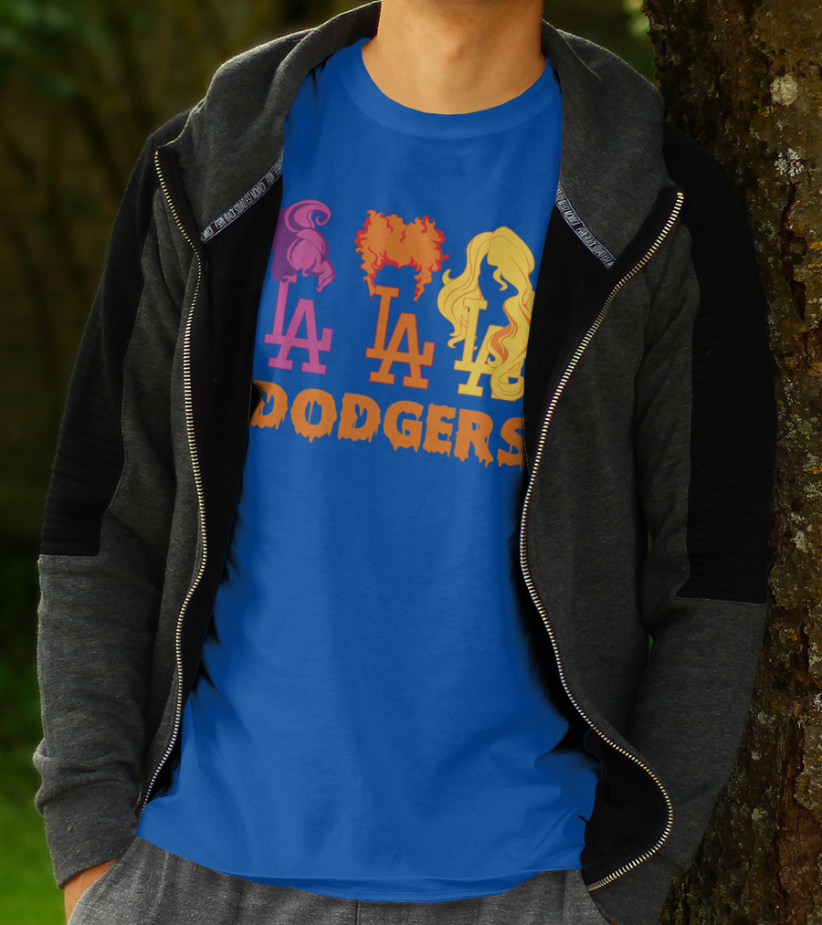 La Dodgers Trio Silhouette Hair Styles T-Shirt