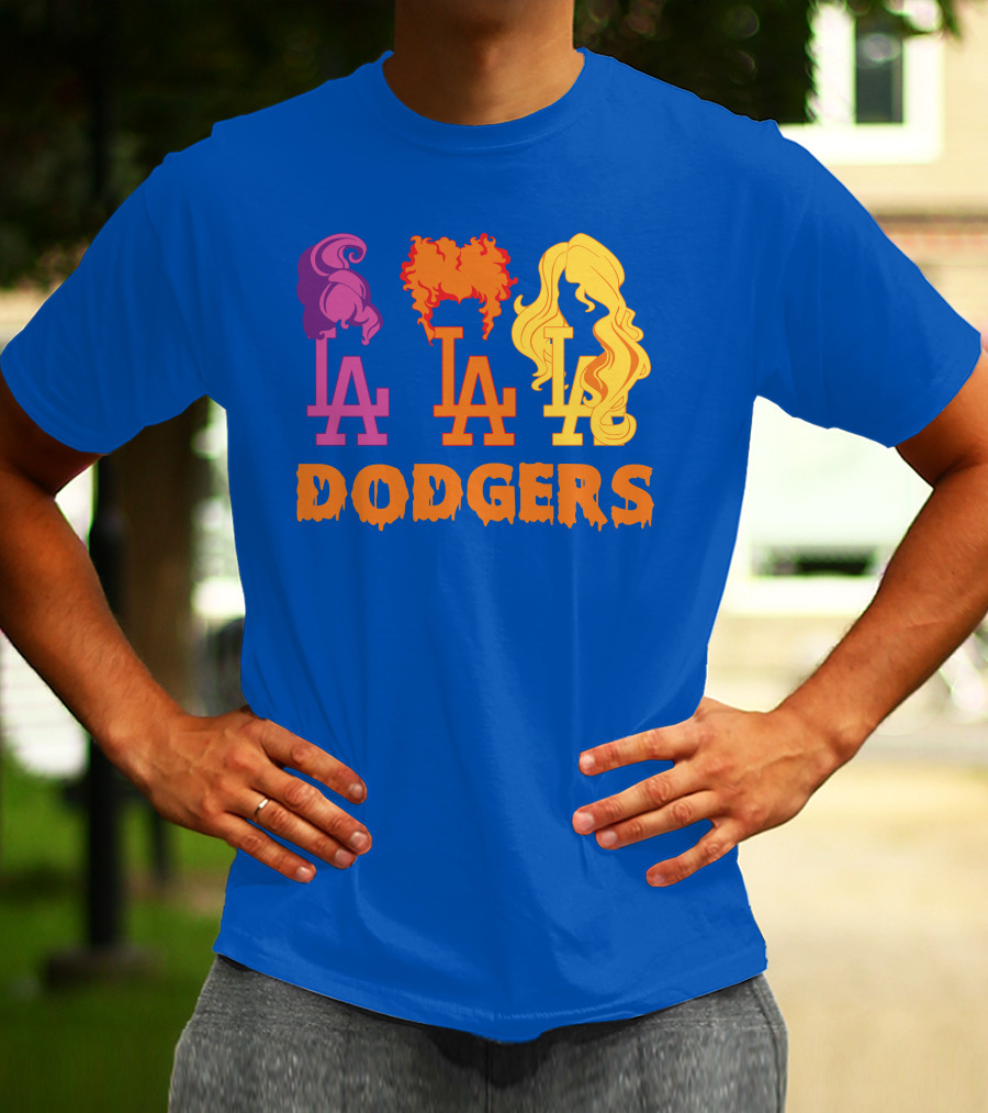 La Dodgers Trio Silhouette Hair Styles T-Shirt