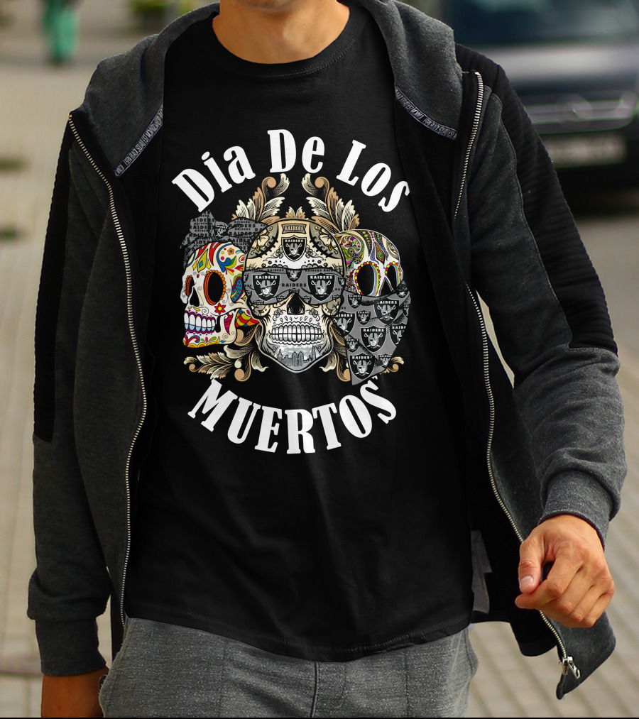 Dia De Los Muertos Raiders T-Shirt