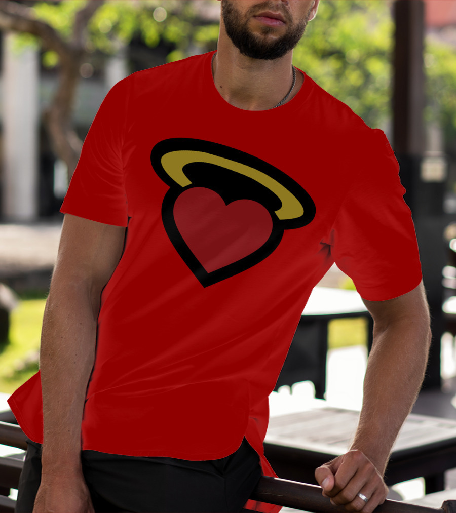 Poppin Store Miami Heat Heart Halo T-Shirt