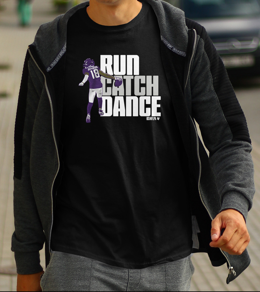 Justin Jefferson NFLPA Run Catch Dance T-Shirt