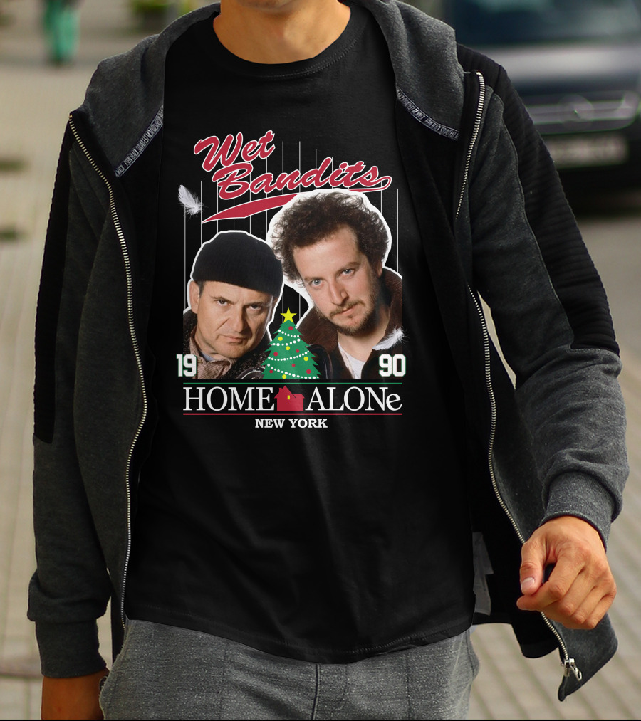 Wet Bandits Home Alone New York 1990 T-Shirt
