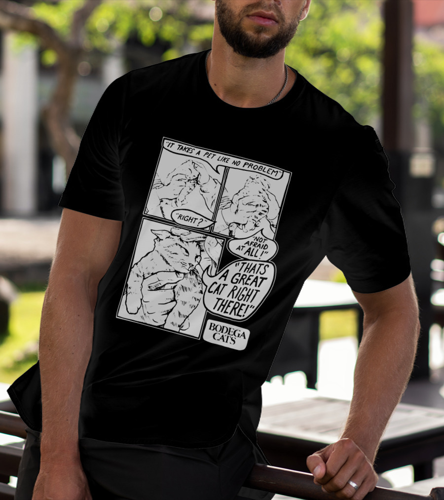 Bodega Cats That's A Great Cat Right There Comic Strip T-Shirt