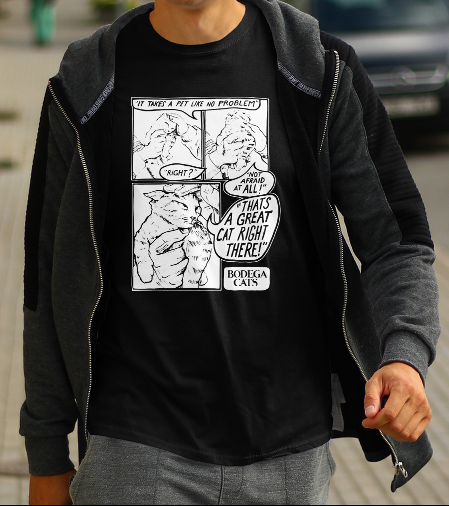 Bodega Cats That's A Great Cat Right There Comic Strip T-Shirt