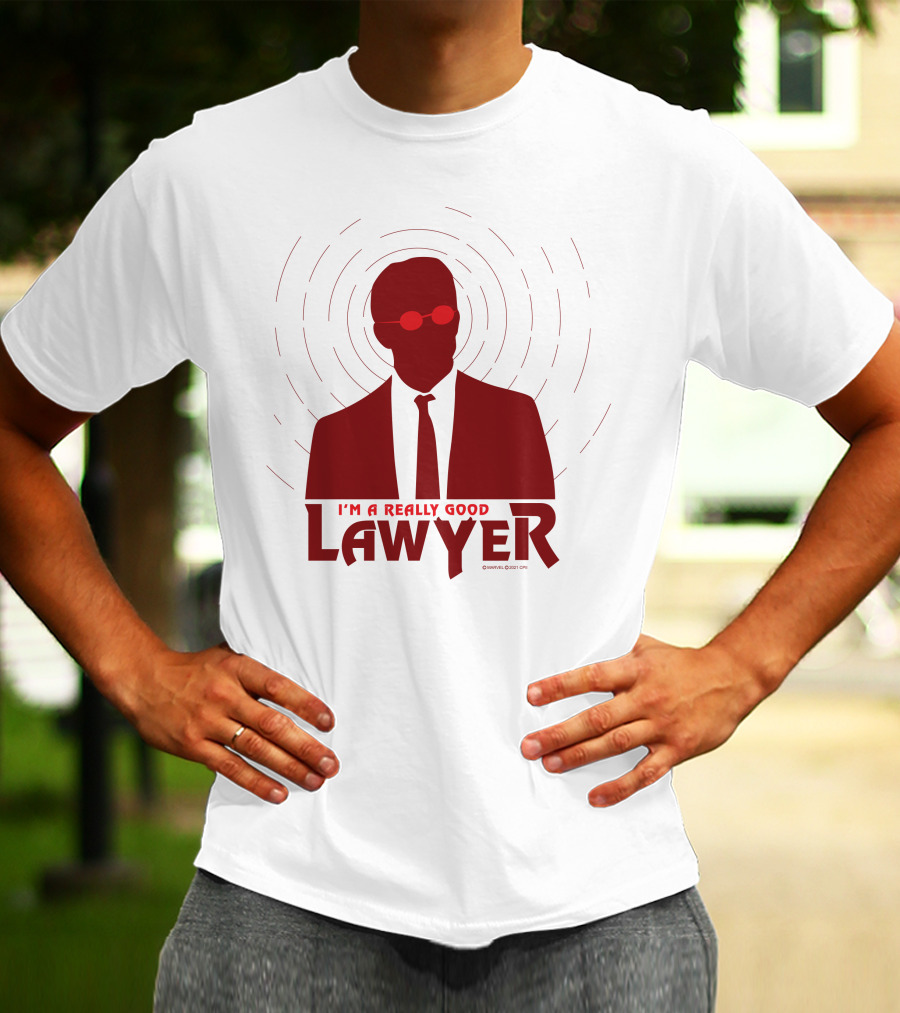 I'm A Really Good Lawyer Silhouette Red Sunglasses T-Shirt