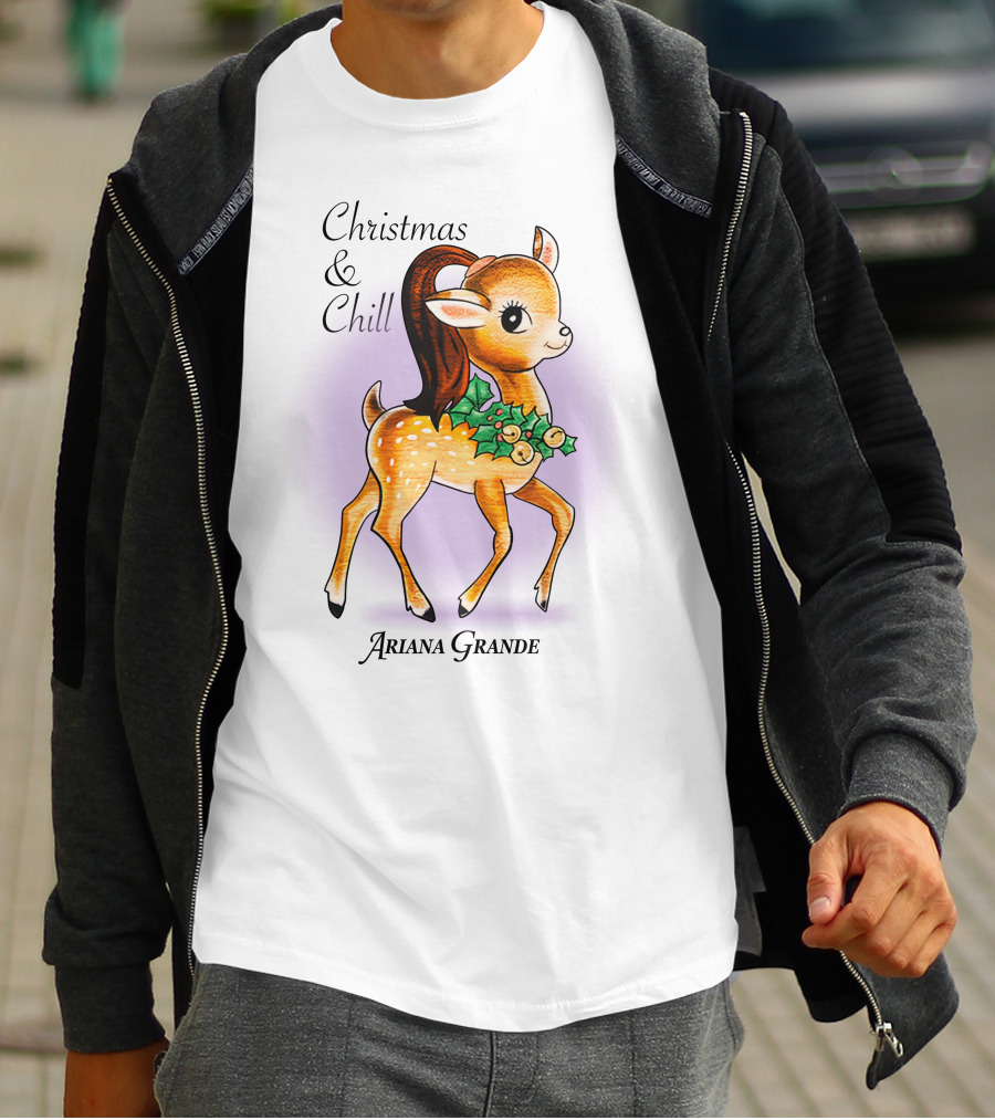 Ariana Grande Positions Photo I Christmas And Chill T-Shirt