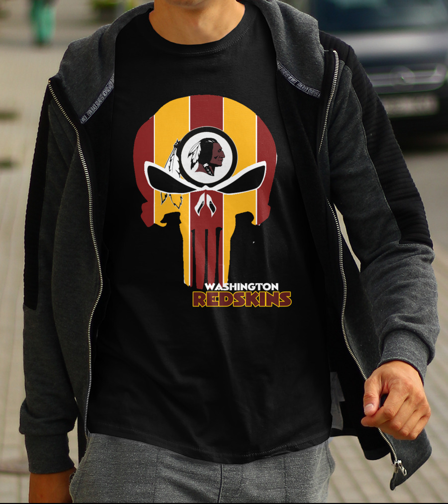 Washington Redskins Punisher Skull T-Shirt